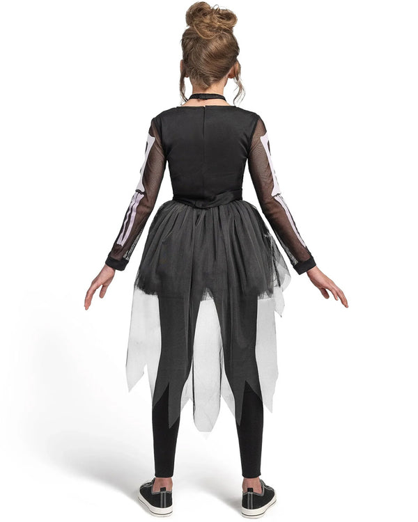 Ghostly Skeleton Girls Costume