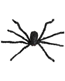 Giant Black Bendable Hairy Spider 75cm For Halloween