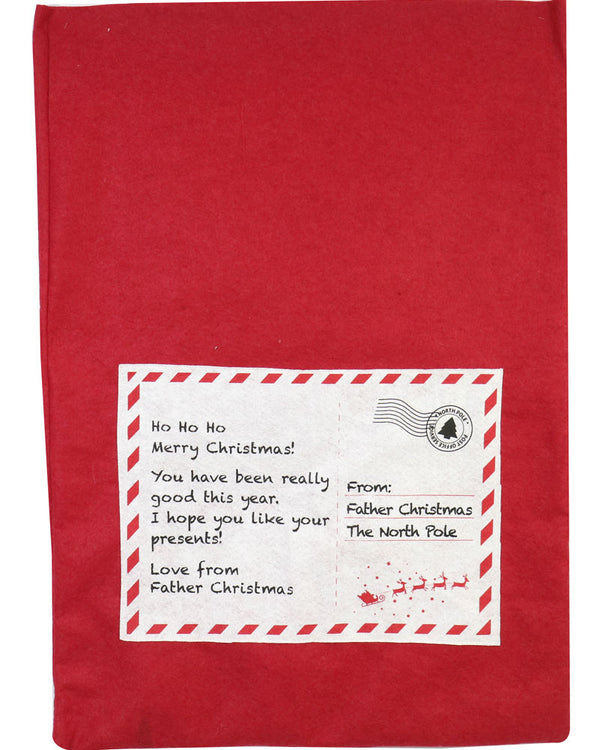 Christmas Giant Felt Letter From Santa Sack 1m