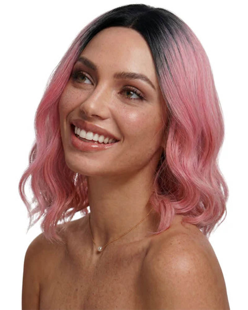 Gigi Wavy Pink Bob Wig