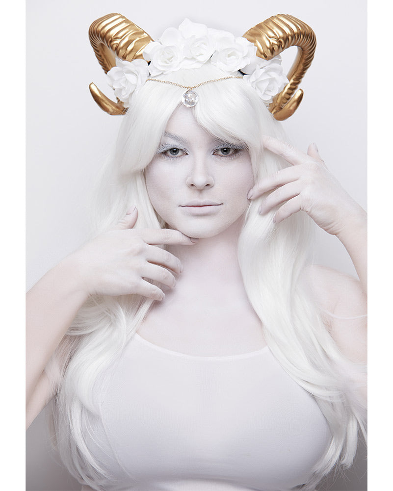 Gilded Rams Horn Headpiece