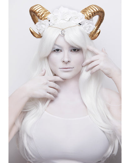 Gilded Rams Horn Headpiece