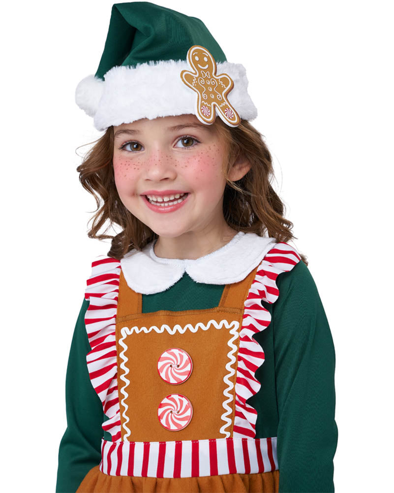Gingerbread Elf Toddler Girls Costume