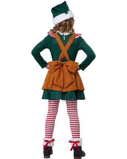 Gingerbread Elf Girls Costume