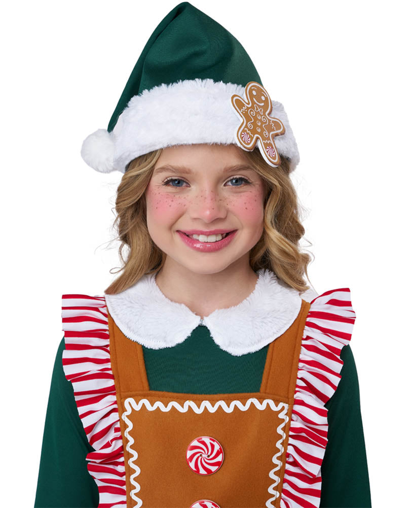 Gingerbread Elf Girls Costume