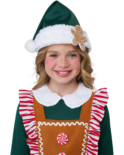 Gingerbread Elf Girls Costume