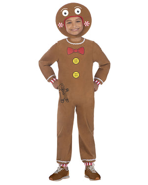 Gingerbread Man Kids Costume 8-10 Years