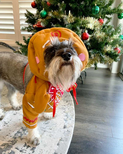 Gingerbread Pup Dog Christmas Costume