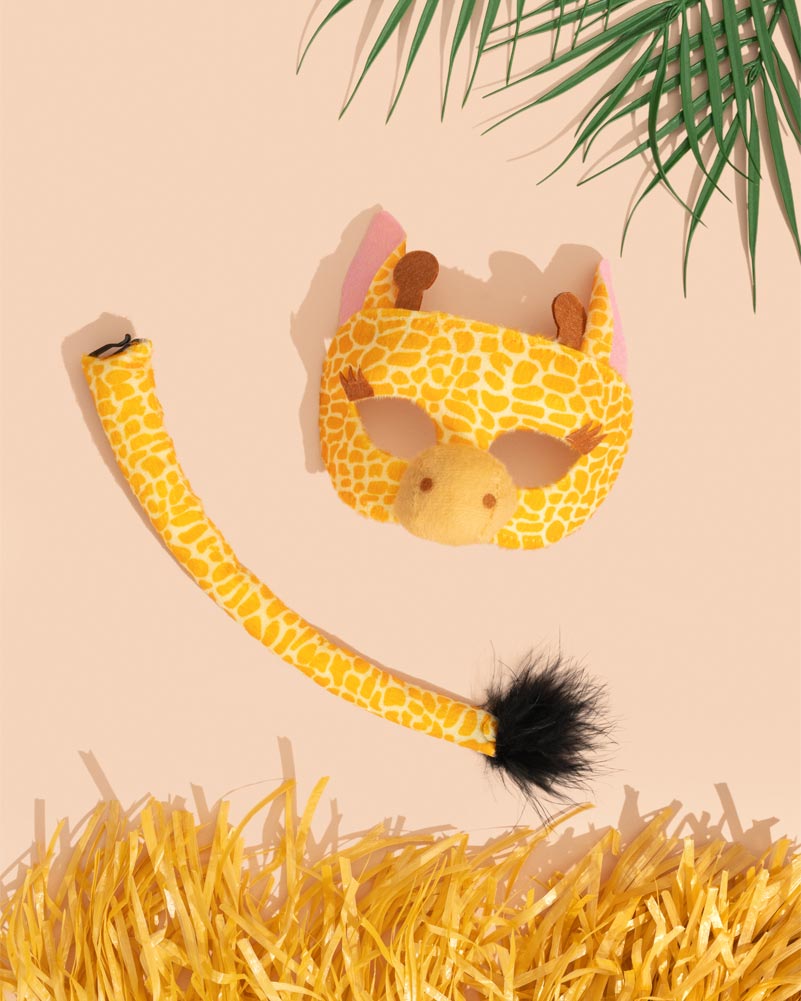 Giraffe Deluxe Mask and Tail Set