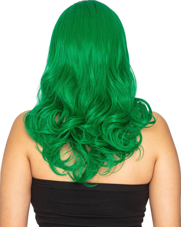 Glamour Deluxe Emerald Green Long Wavy Wig