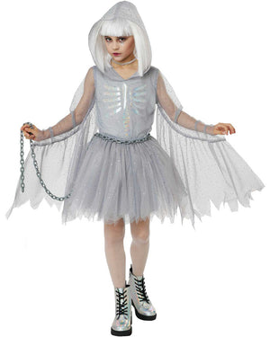 Glimmering Ghost Girls Costume