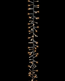 Glistening Gold Twinkling Christmas Curtain Lights 6m
