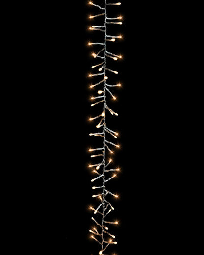 Glistening Gold Twinkling Christmas Curtain Lights 6m