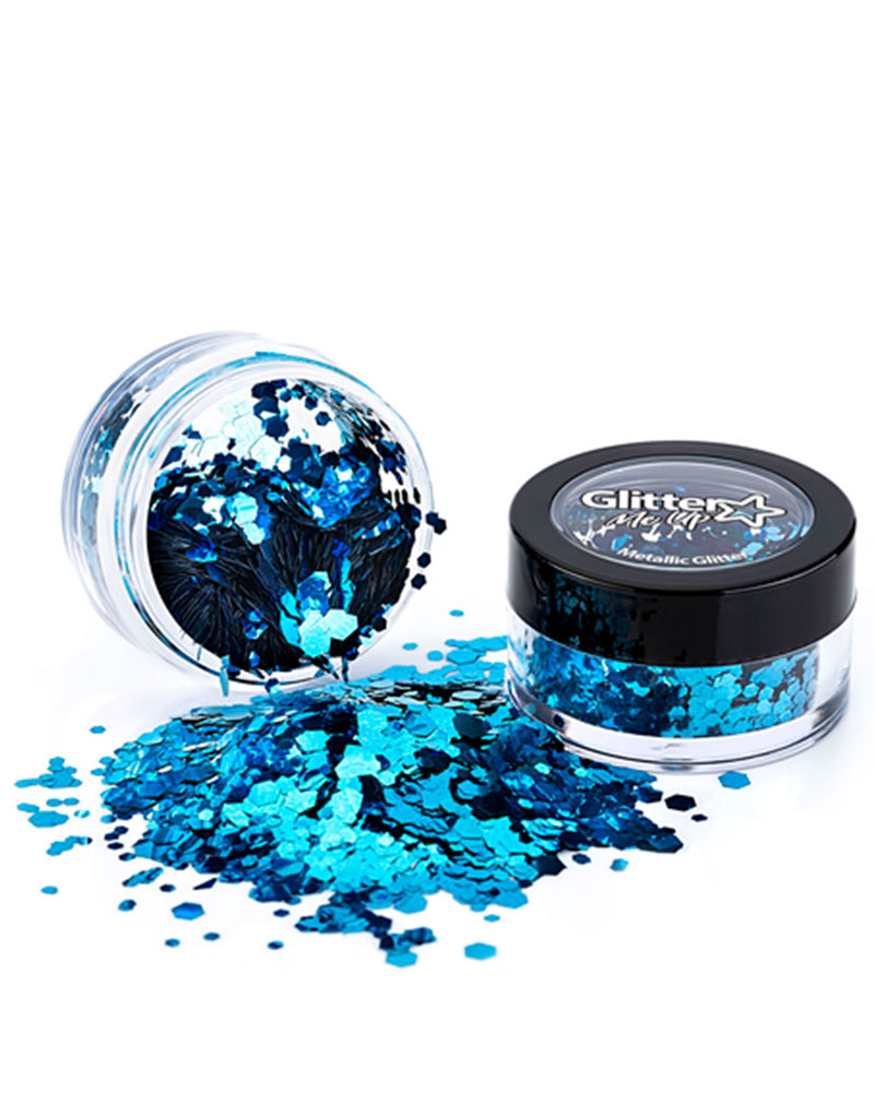 Glitter Me Up Metallic Blue Chunky Body Glitter 3g