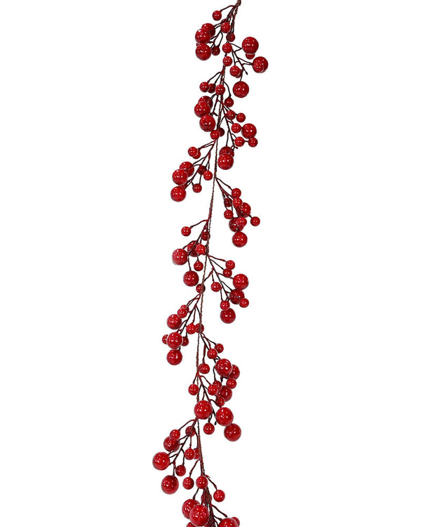 Glossy Jumbo Berry Garland 1.75m