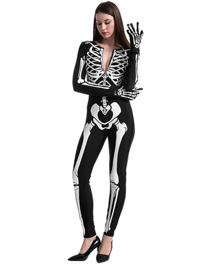 Glow In The Dark Skeleton Womens Costume