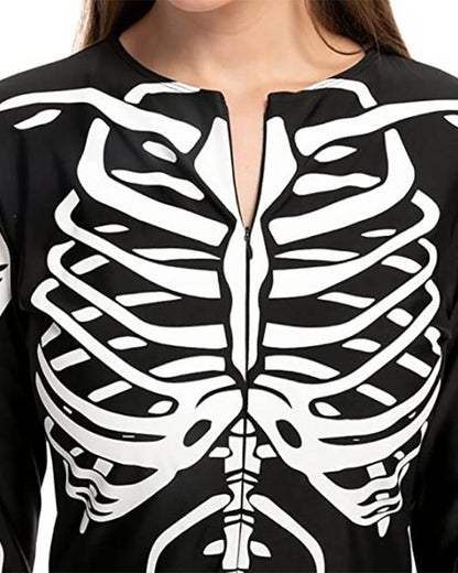 Glow In The Dark Skeleton Womens Costume
