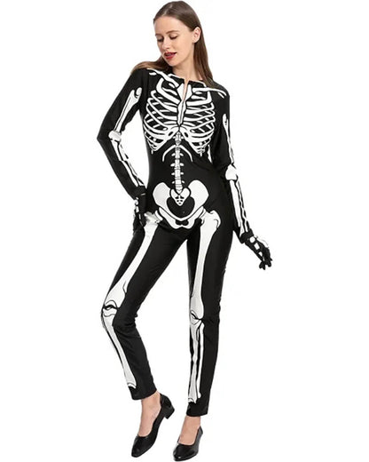 Glow In The Dark Skeleton Womens Costume