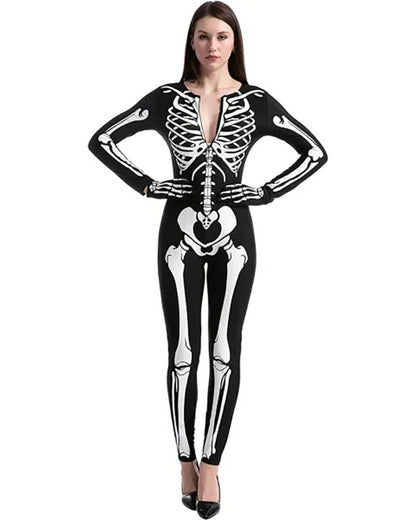 Glow In The Dark Skeleton Womens Costume