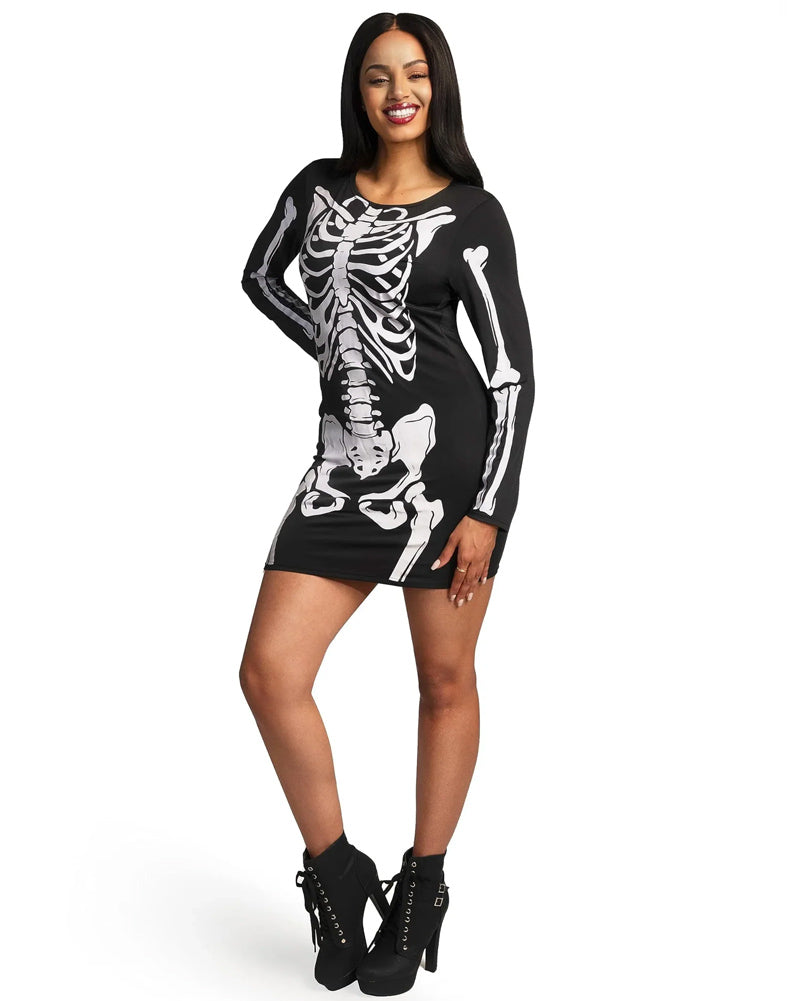 Glow Skeleton Dress Womens Costume