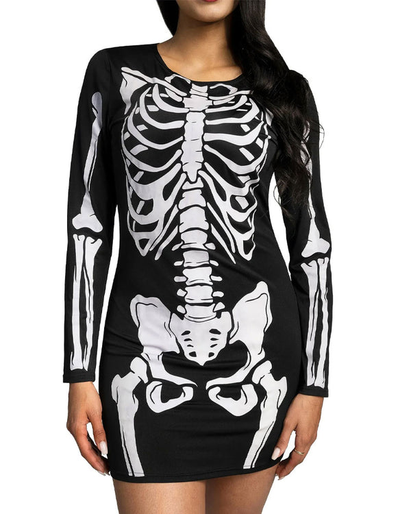 Glow Skeleton Dress Womens Costume