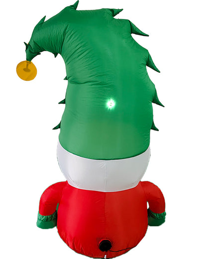 Gnome Santa Claus Christmas Lawn Inflatable 1.5m