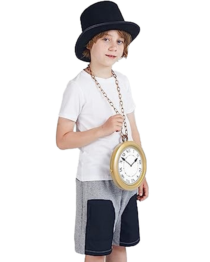 Gold Clock Necklace