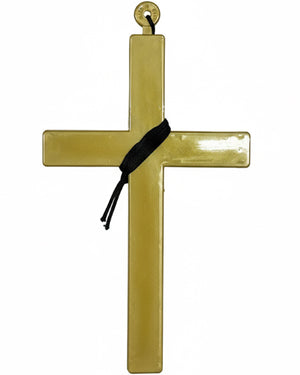 Gold Holy Monks Cross Necklace