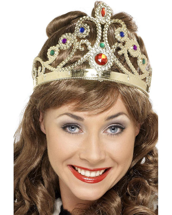 Gold Jewelled Queens Crown