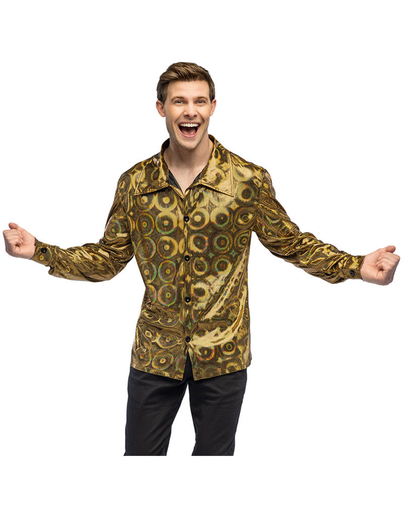 Gold Retro Mens Shirt