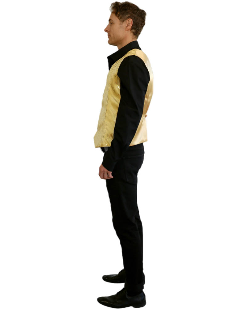 Gold Sequin Adult Vest
