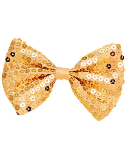 Gold Sequin Bow Tie