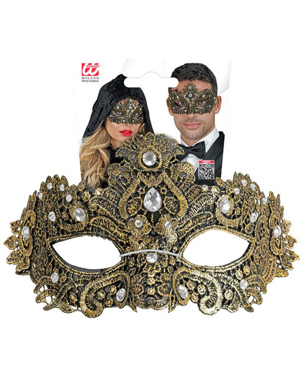 Gold Theatrical Eye Mask