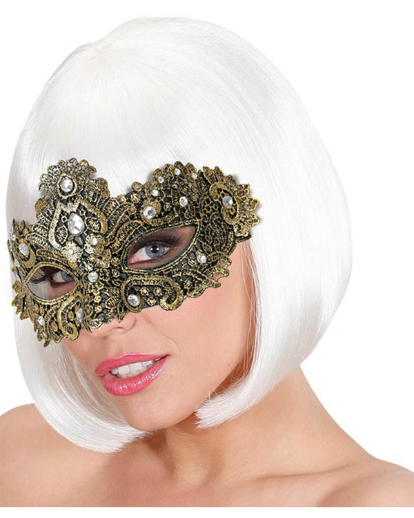 Gold Theatrical Eye Mask