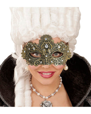 Gold Theatrical Eye Mask