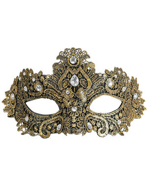 Gold Theatrical Eye Mask