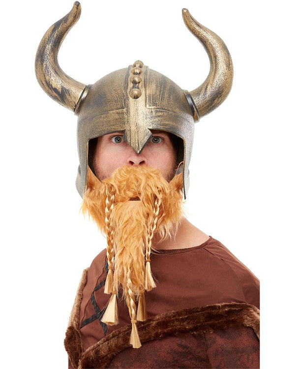 Gold Viking Helmet