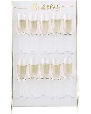 Gold Wedding Prosecco Wall