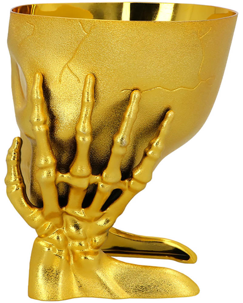 Golden Skull Bowl For Halloween