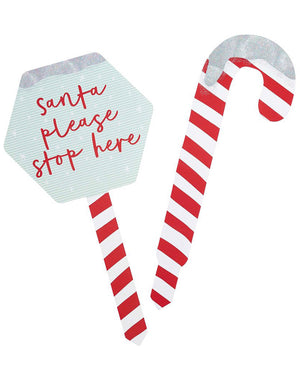 Good Cheer Candy Cane Garden Signs