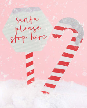Good Cheer Candy Cane Garden Signs