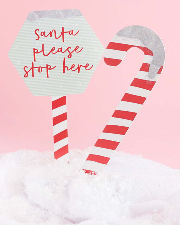 Good Cheer Candy Cane Garden Signs