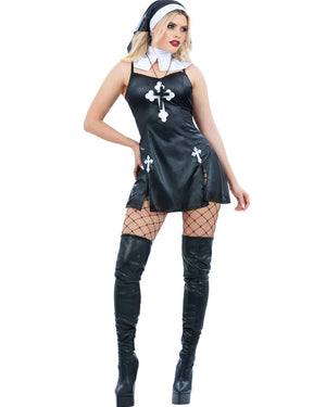 Gothic Nun Womens Costume