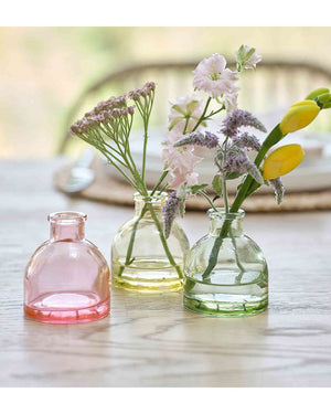 Hop Hop Hooray Bud Coloured Glass Vases