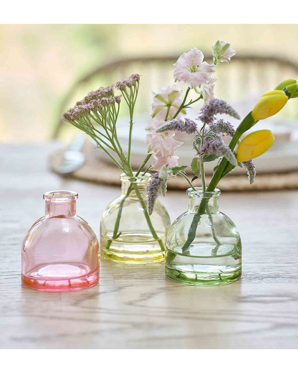 Hop Hop Hooray Bud Coloured Glass Vases