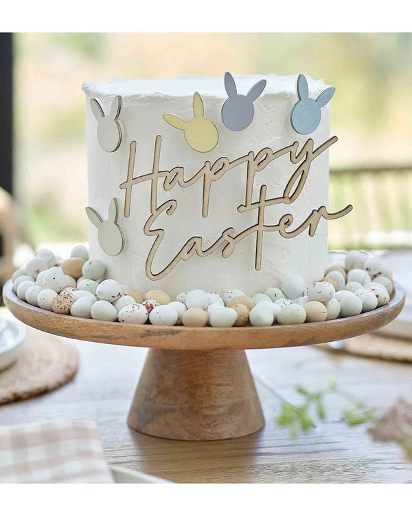 Hop Hop Hooray Easter Cake Topper Set