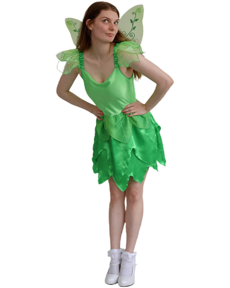 Pretty Green Fairy Womens Costume