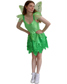 Pretty Green Fairy Womens Costume