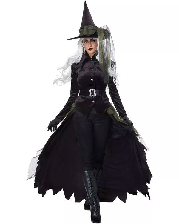 Green Gothic Witch Womens Costume