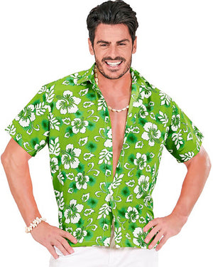 Green Hawaiian Mens Shirt